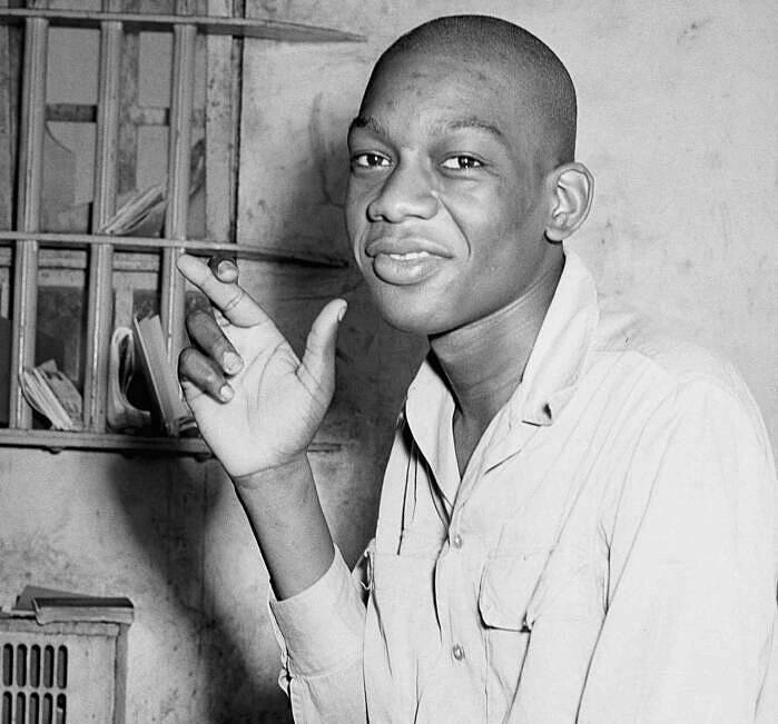 Willie Francis trong nhà giam 4 ngày sau lần hành quyết đầu tiên. Ảnh: