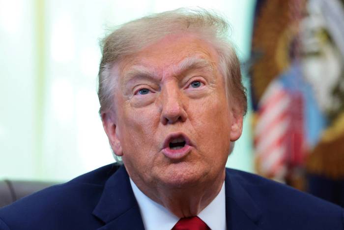 Tổng thống Mỹ Donald Trump tại Nhà Trắng ngày 7/10. Ảnh: AFP