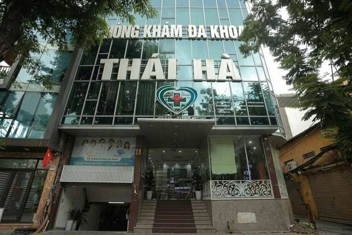 Phòng khám đa khoa Thái Hà. Ảnh: Công an cung cấp