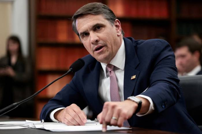 Bộ trưởng Tư pháp Mỹ Todd Blanche tại Washington ngày 2/6. Ảnh: Reuters