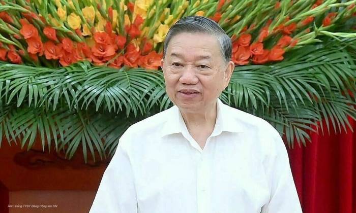 Tổng Bí thư, Chủ tịch nước Tô Lâm phát biểu sáng 1/10. Ảnh: Cổng TTĐT Đảng Cộng sản Việt Nam