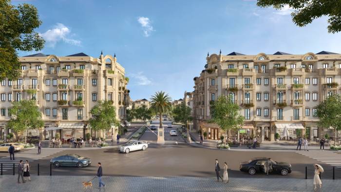 Phối cảnh nhà phố liền kề tại dự án. Ảnh: CityLand Group