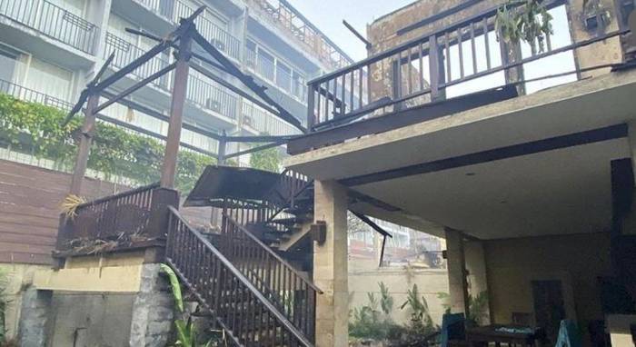 Hiện trường vụ cháy tại biệt thự tỉnh Badung, Bali. Ảnh: News Bali