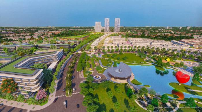 Phối cảnh không gian Hồng Hạc City. Ảnh: Phú Mỹ Hưng