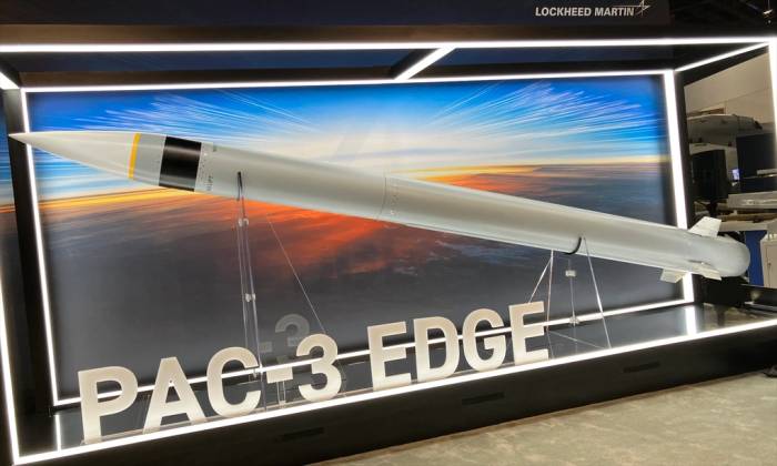 Mô hình tên lửa PAC-3 Edge được trưng bay tại Washington trong ảnh đăng hôm 10/12. Ảnh: War Zone