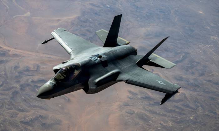 Tiêm kích F-35A Mỹ bay tại Trung Đông hôm 10/9. Ảnh: USAF