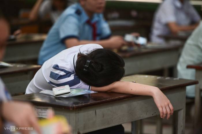 Thí sinh thi lớp 10 tại TP HCM, tháng 6/2024. Ảnh minh họa: Quỳnh Trần