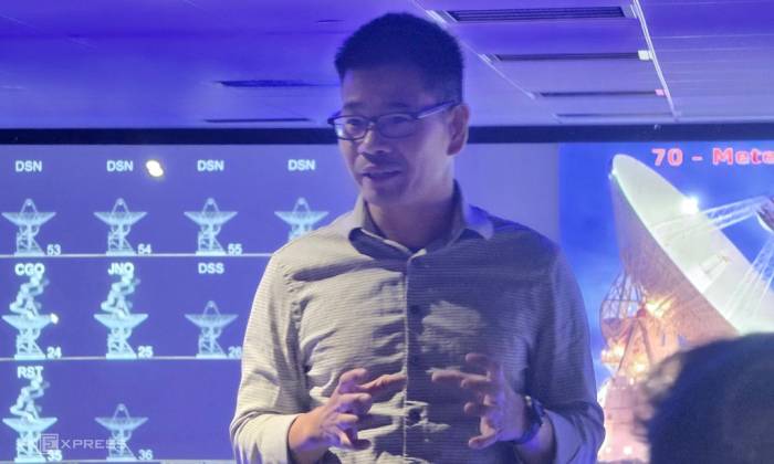 TS Hoàng Thái tại trụ sở NASA JPL, tháng 9/2026. Ảnh: Lưu Quý