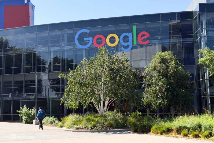 Logo Google tại trụ sở hãng ở Mountain View, California, Mỹ, tháng 5/2026. Ảnh: Lưu Quý