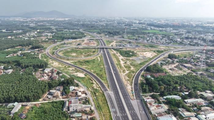 Nút giao Tân Hiệp đi qua xã Phước Thái. Ảnh: Phước Tuấn