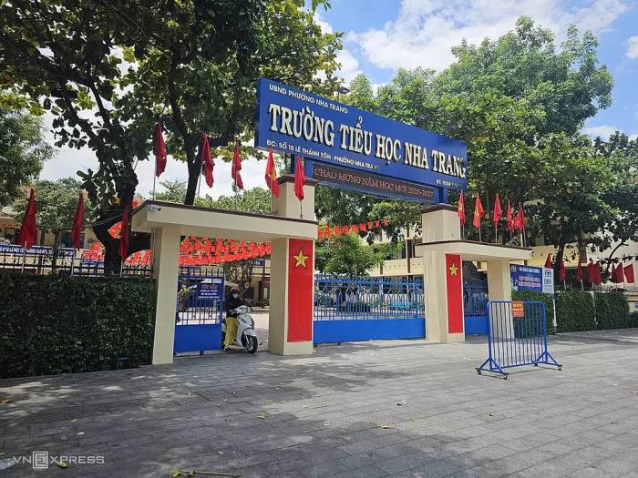 Phân hiệu chính của trường Tiểu học Nha Trang, Khánh Hòa. Ảnh: Bùi Toàn
