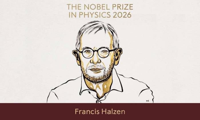 Francis Halzen là chủ nhân giải Nobel Vật lý. Ảnh: Nobel Prize