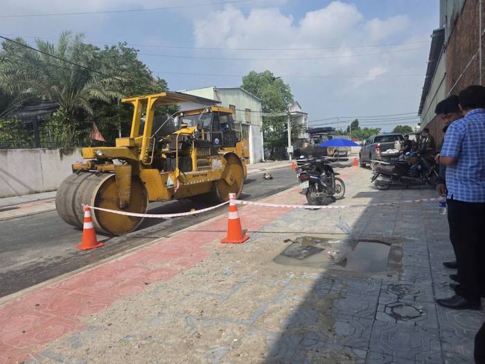 Hiện trường vụ tai nạn. Ảnh: Thái Hà