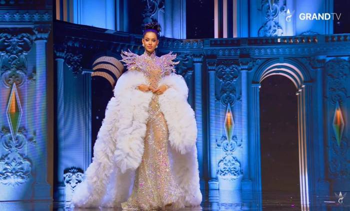 Người đẹp Venezuela diễn đầm dạ hội tại bán kết Miss Grand International 2026