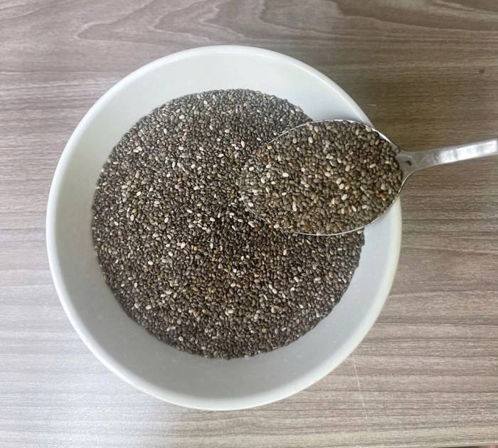 Hạt chia có đạm, nhiều chất dinh dưỡng tốt cho sức khỏe. Ảnh: Lê Nguyễn
