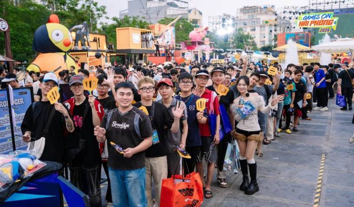Các bạn trẻ tham gia Games ON: Hải Phòng 2026. Ảnh: VNGGames