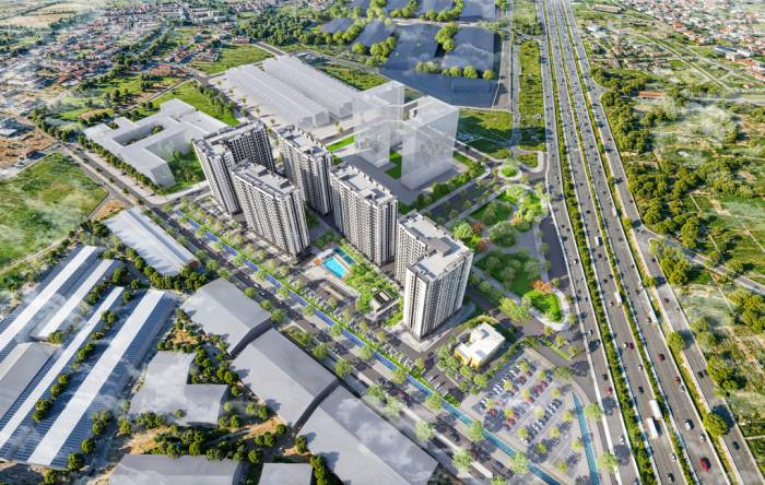Phối cảnh dự án nhà ở xã hội Phoenix Homes tại Bắc Ninh. Ảnh: CĐT