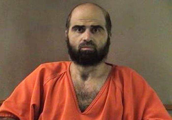 Nidal Hasan trong ảnh được công bố tháng 8/2012. Ảnh: Văn phòng Cảnh sát trưởng hạt Bell