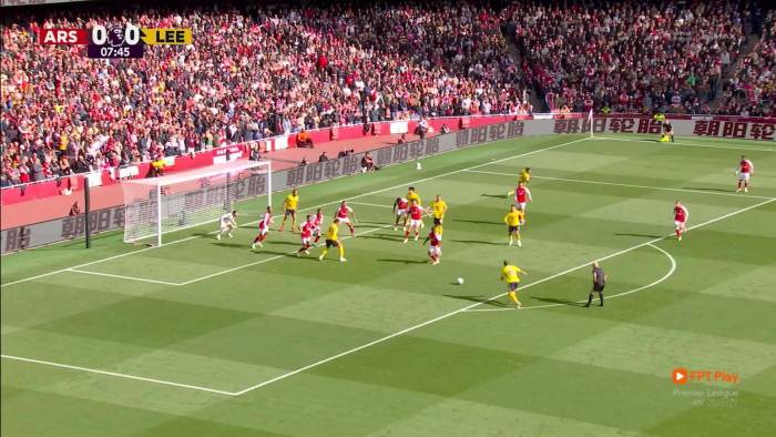 arsenal 0-1 leeds