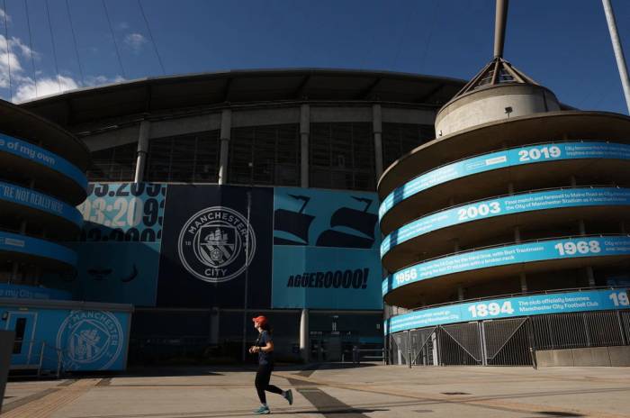 Khung cảnh bên ngoài SVĐ Etihad, Manchester, Anh của CLB Man City ngày 26/9/2026. Ảnh: Reuters