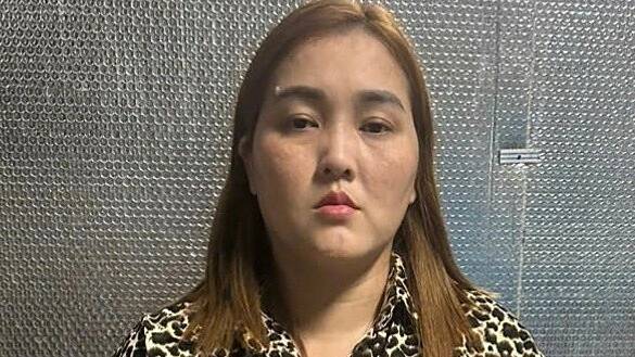 Trần Thị Mỹ Chi tại cơ quan điều tra. Ảnh: Dương Đông