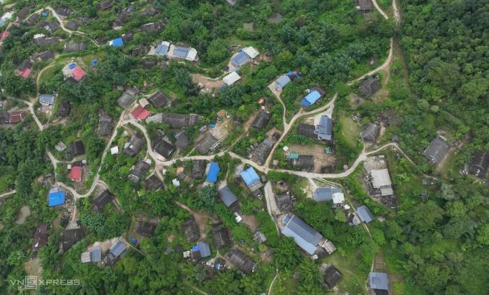 Lao Chải nhìn từ trên cao. Ảnh: Ngọc Thành