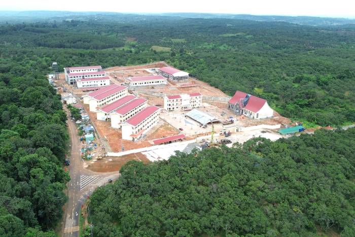 Trường Phổ thông nội trú Tiểu học và THCS Ia Púch. Ảnh: Ngọc Oanh