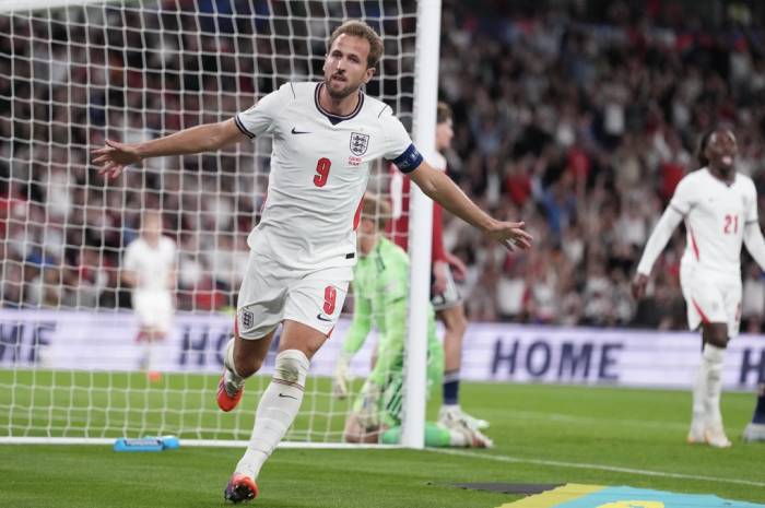 Harry Kane mừng bàn trong trận Anh thắng CH Czech 3-0 ở lượt bốn bảng A3 Nations League trên sân Wembley, London, Anh ngày 6/10/2026. Ảnh: AP