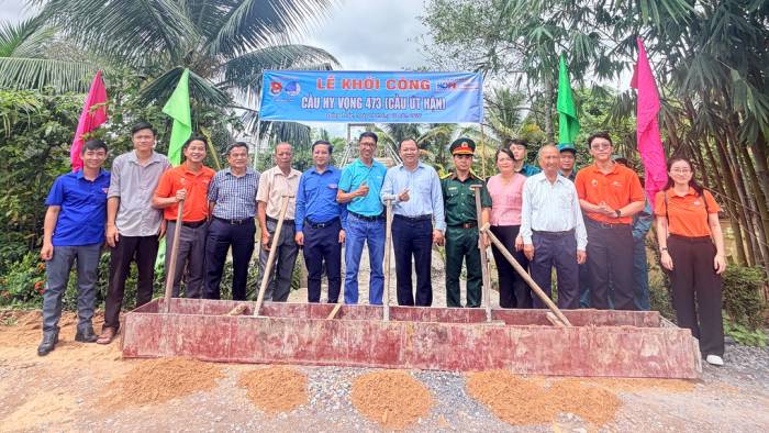 Lễ khởi công cầu Hy Vọng 473. Ảnh: Thành Nguyễn