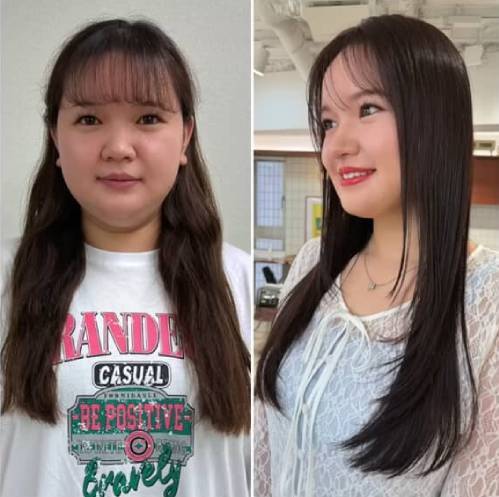 Sau khi giảm cân, Aya được các nhà tạo mẫu tóc thiết kế kiểu tóc cho phù hợp hơn với gương mặt. Ảnh: NetLab