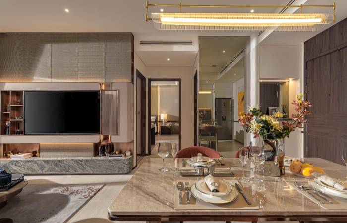 Không gian bên trong căn hộ The Westique Residences. Ảnh: VCRE