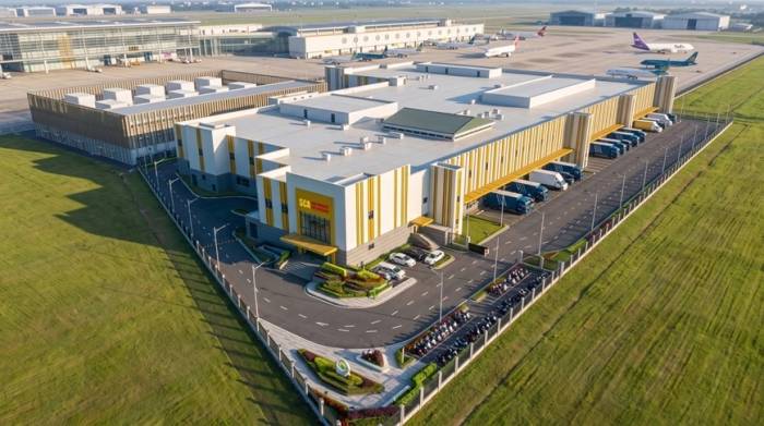 Phối cảnh Nhà máy Suất ăn Hàng không Phú Quốc nằm liền kề sân bay Phú Quốc. Ảnh: Sun Group